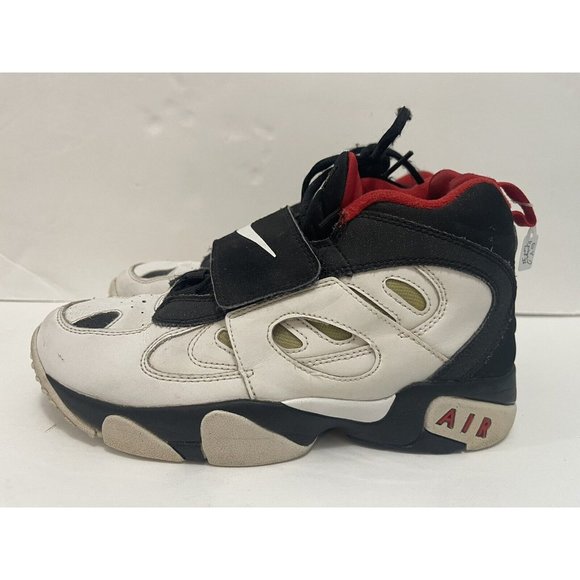 NIKE Air Diamond Turf 2 Sz 6Y 488294-001 White Black Red Dieon Sanders 49er 2011 - Picture 1 of 5
